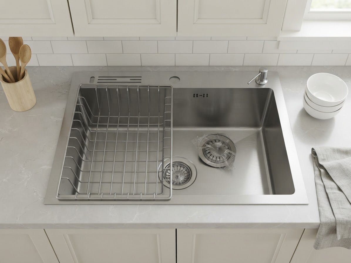 EVIER CUISINE NANO 60/45cm AVEC COUTEAU