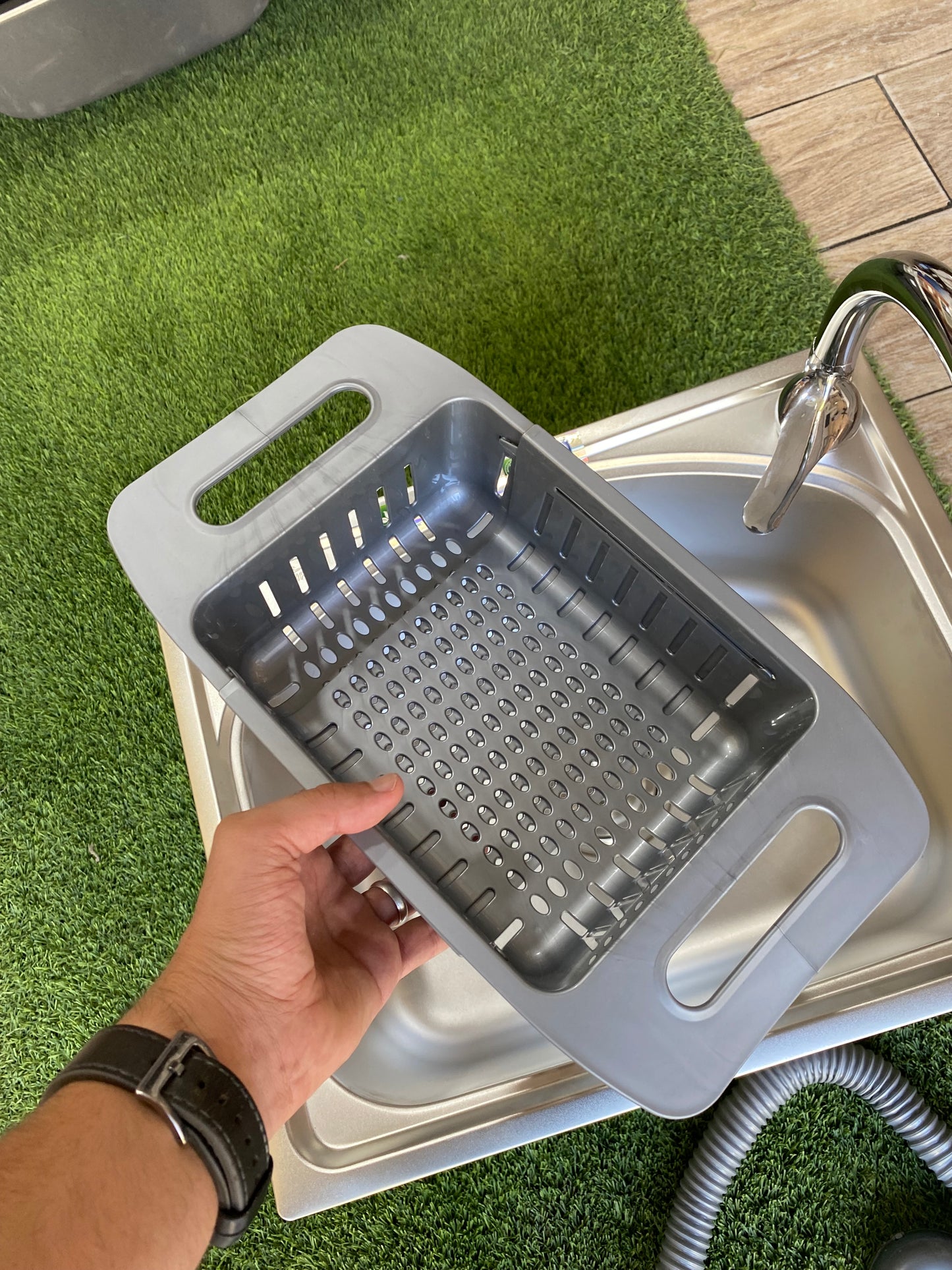 Evier 50x40 +robinet + panier